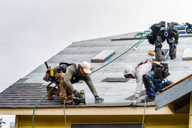 Professional Roofing technician working in Woodacre, CA